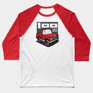 Bright Red - D-100 (1978 - White-Based) Baseball T-Shirt